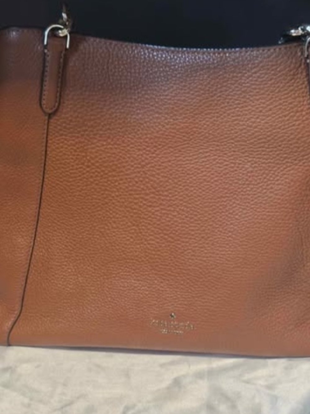 kate spade Tan Pebbled Leather Crossbody Bag with Gold Hardware